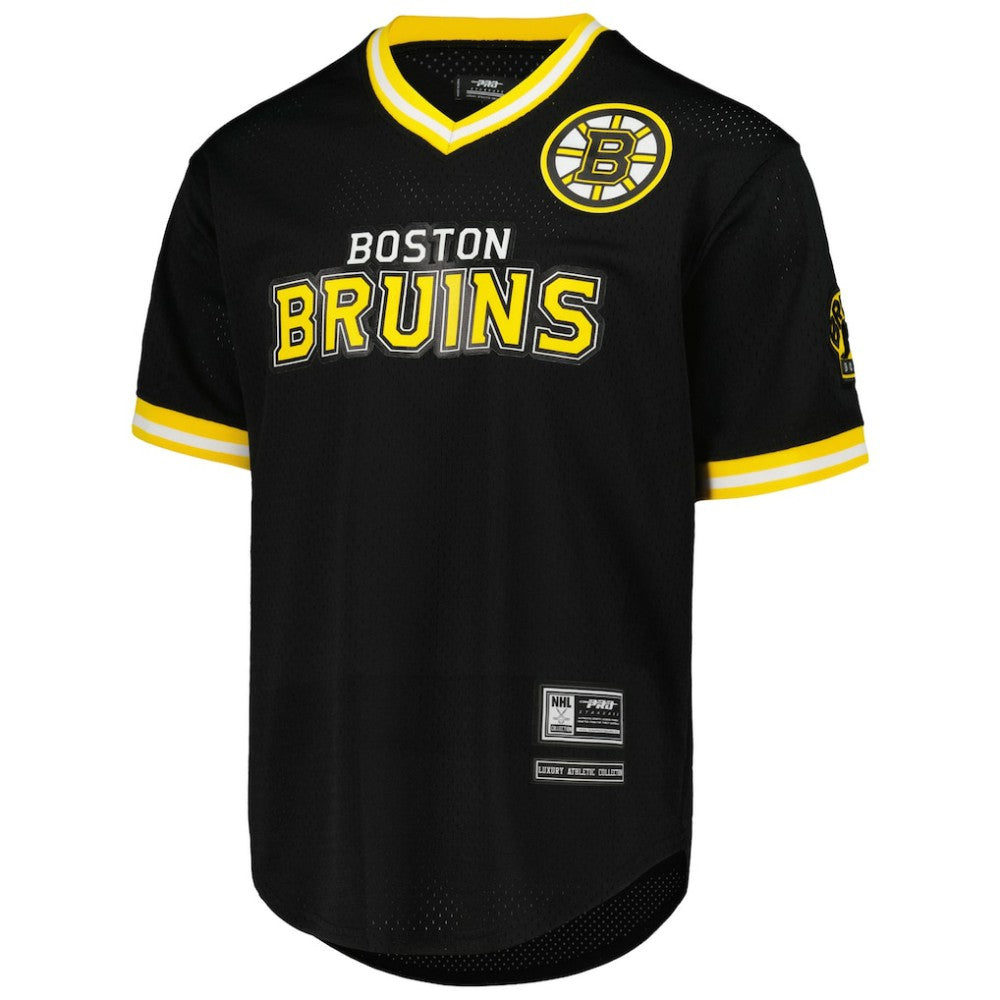 Boston Bruins Pro Standard Classic Mesh V-Neck T-Shirt