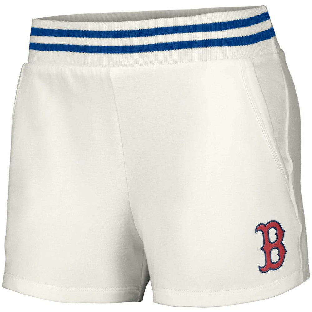 Boston Red Sox Lusso Women's Maeg Tri-Blend Pocket Shorts - White