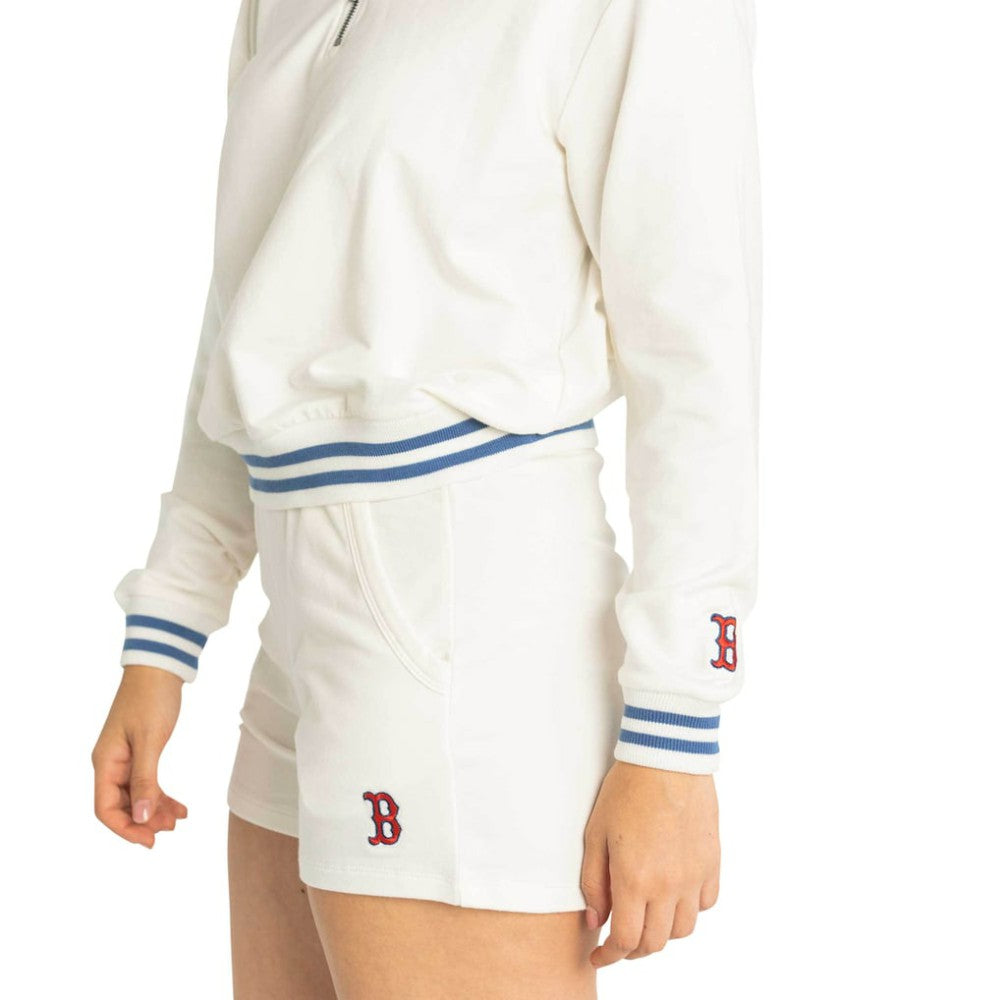 Boston Red Sox Lusso Women's Maeg Tri-Blend Pocket Shorts - White