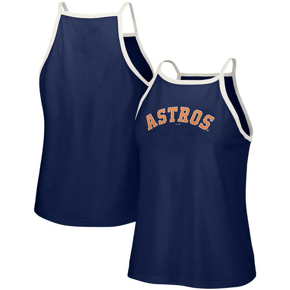 Houston Astros Lusso Women's Nadine Halter Tank Top - Navy