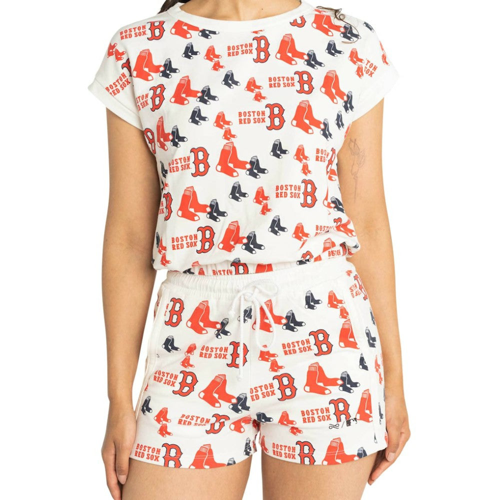 Boston Red Sox Lusso Women's Marge Shorts - White