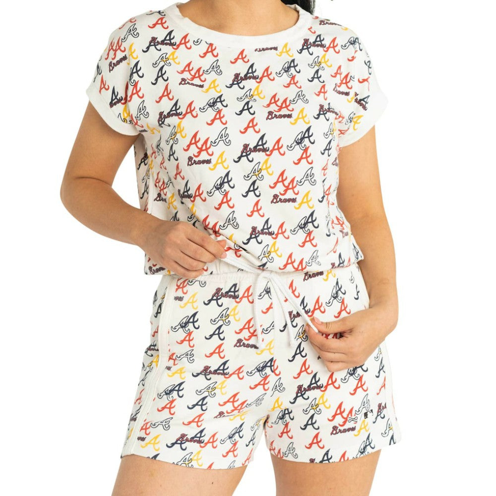 Atlanta Braves Lusso Women's Marge Shorts - White