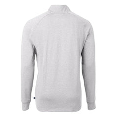 Boston Red Sox Cutter & Buck Adapt Eco Knit Stretch Recycled Quarter-Zip Pullover Top - Heather Gray