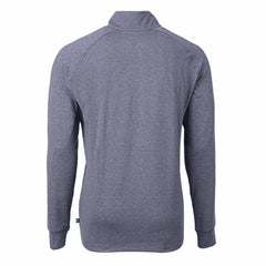 Kansas City Royals Cutter & Buck Adapt Eco Knit Stretch Recycled Quarter-Zip Pullover Top - Heather Navy