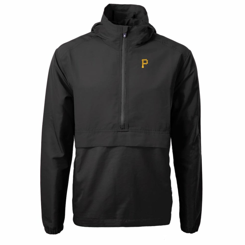 Pittsburgh Pirates Cutter & Buck Charter Eco Recycled Half-Zip Anorak Jacket - Black