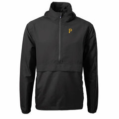 Pittsburgh Pirates Cutter & Buck Charter Eco Recycled Half-Zip Anorak Jacket - Black