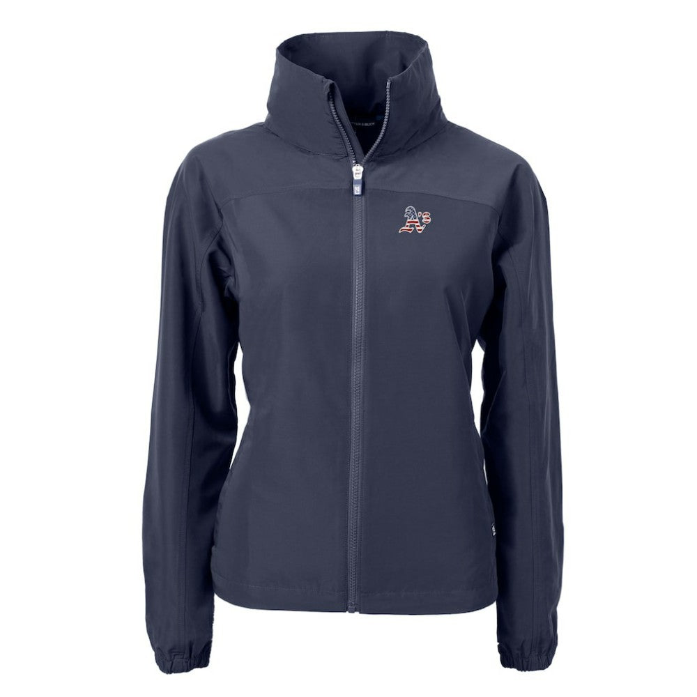 Athletics Cutter & Buck Women's Charter Eco Recycled Full-Zip Jacket - Navy