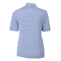 Philadelphia Phillies Cutter & Buck Women's Virtue Eco Pique Stripe Top - Blue