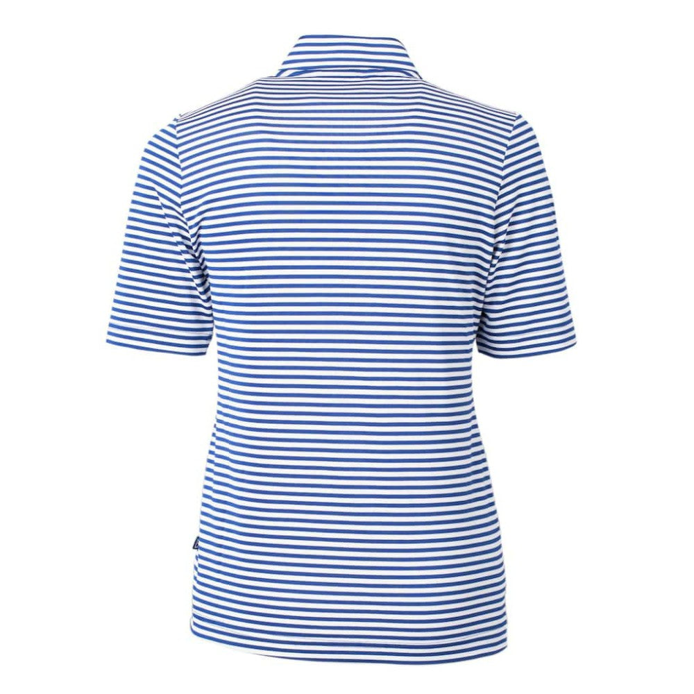 Texas Rangers Cutter & Buck Women's Virtue Eco Pique Stripe Top - Blue