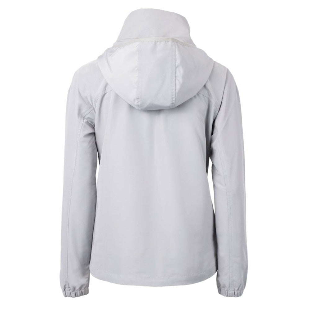 Atlanta Braves Cutter & Buck Women's Charter Eco Recycled Full-Zip Jacket - Gray