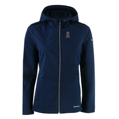 Los Angeles Angels Cutter & Buck Women's Evoke Eco Softshell Recycled Full-Zip Jacket - Navy