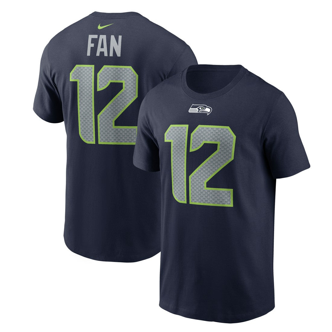NFL Seattle Seahawks 12s  Name & Number T-Shirt