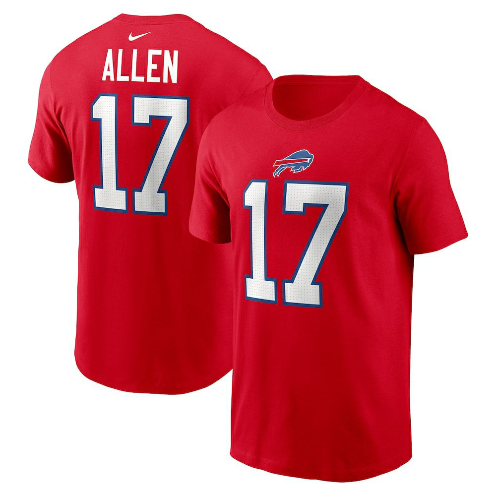 NFL Buffalo Bills Josh Allen  Player Name & Number T-Shirt