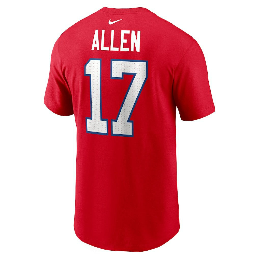 NFL Buffalo Bills Josh Allen  Player Name & Number T-Shirt