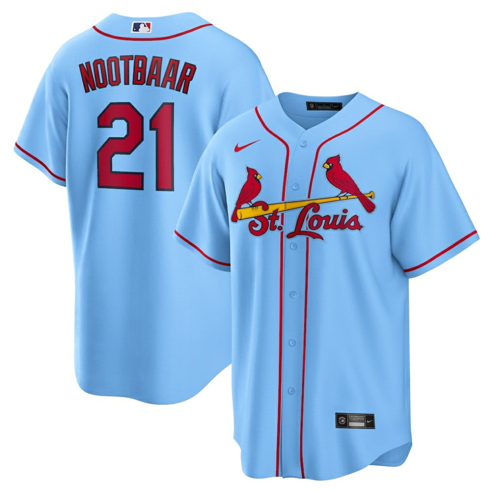 Lars Nootbaar St. Louis Cardinals Alternate Replica Jersey - Light Blue | Nike