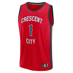 Zion Williamson New Orleans Pelicans Fast Break Replica Jersey - Statement Edition - Red | Fanatics outlet