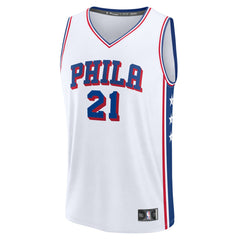 Joel Embiid Philadelphia 76ers Fast Break Replica Jersey - Association Edition - White | Fanatics outlet