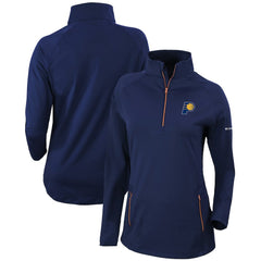 Indiana Pacers Women's Omni-Wick Outward Nine Quarter-Zip Pullover Top - Navy | Columbia outlet
