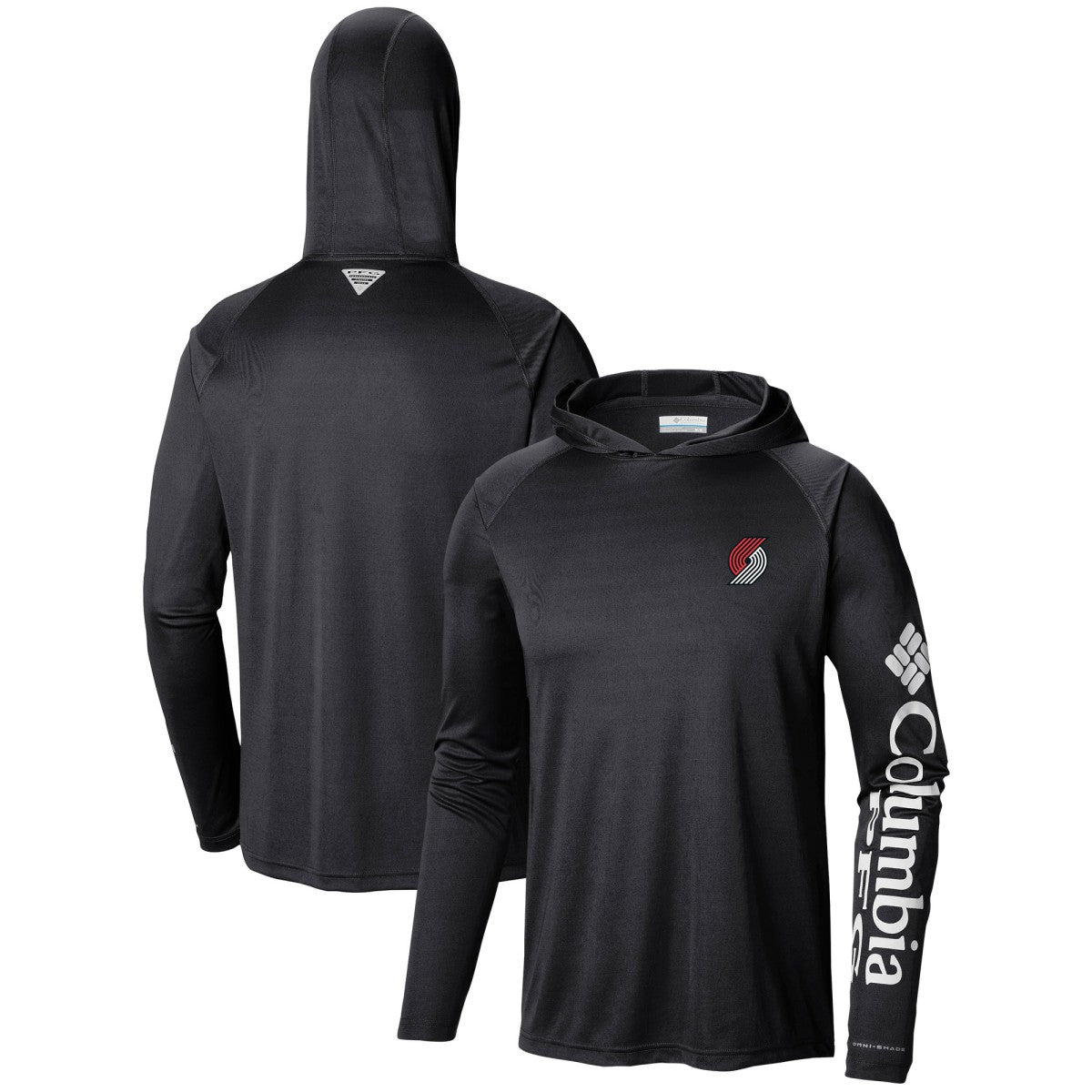 Portland Trail Blazers Terminal Tackle Long Sleeve Hoodie T-Shirt - Black | Columbia discount