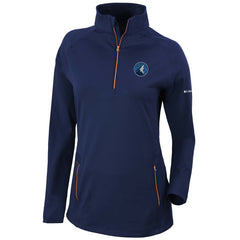 Minnesota Timberwolves Women's Omni-Wick Outward Nine Quarter-Zip Pullover Top - Navy | Columbia shop