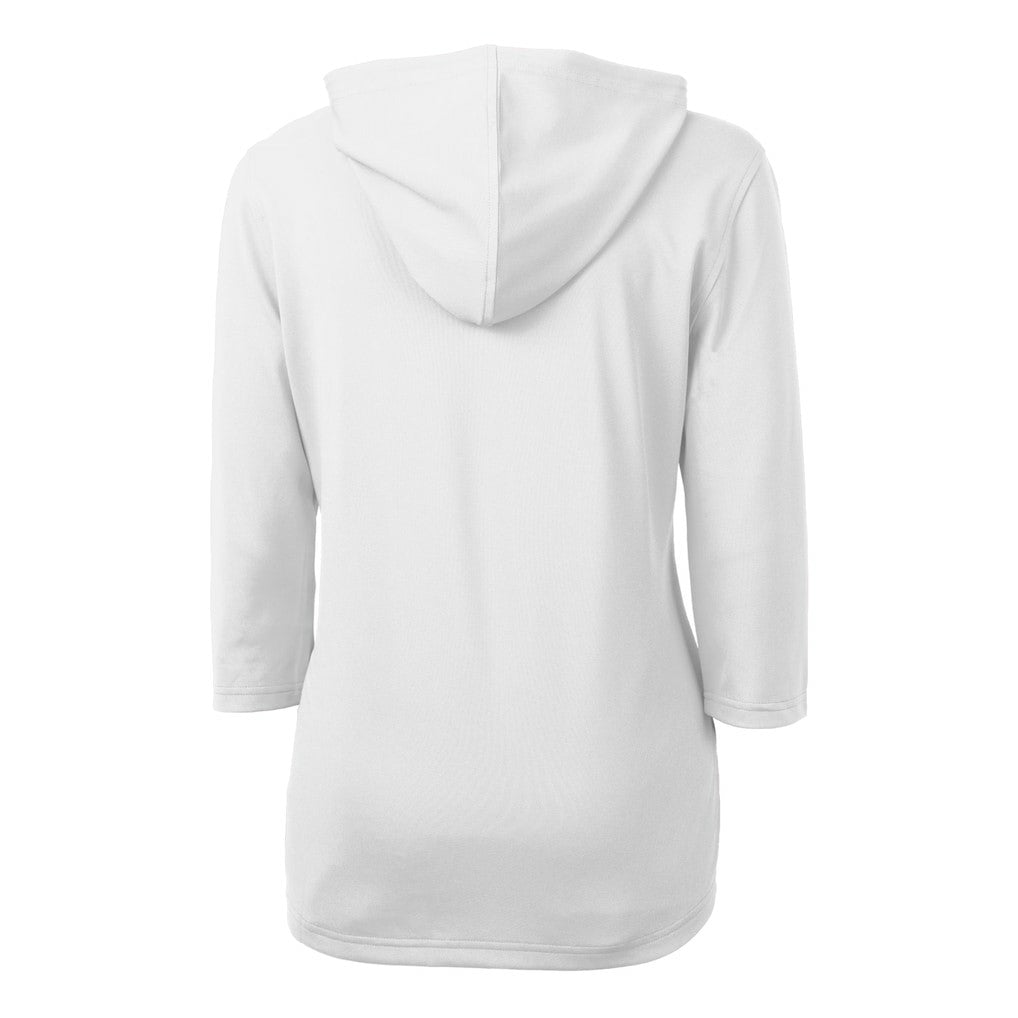 NFL Washington Commanders Cutter & Buck Women's Helmet Logo DryTec Virtue Eco Pique Recycled Half-Zip Pullover Hoodie