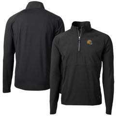 NFL Green Bay Packers Cutter & Buck Helmet Adapt Eco Knit Hybrid Recycled Quarter-Zip Pullover Top