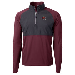 NFL Washington Commanders Cutter & Buck Helmet Adapt Eco Knit Hybrid Recycled Quarter-Zip Pullover Top
