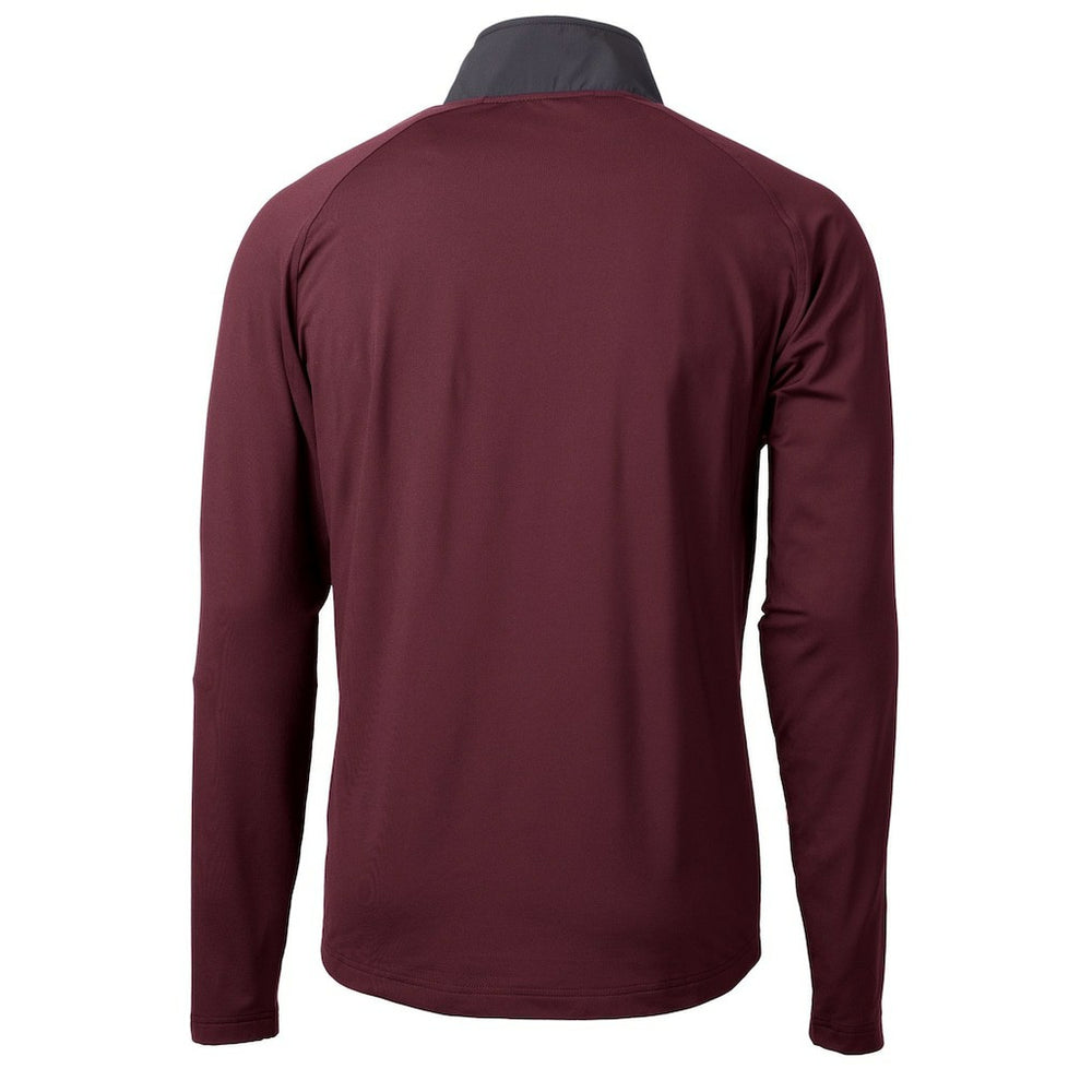 NFL Washington Commanders Cutter & Buck Helmet Adapt Eco Knit Hybrid Recycled Quarter-Zip Pullover Top