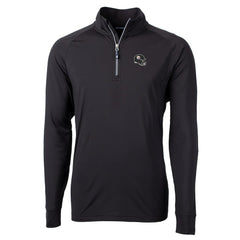 NFL Pittsburgh Steelers Cutter & Buck Helmet Adapt Eco Knit Stretch Recycled Quarter-Zip Pullover Top