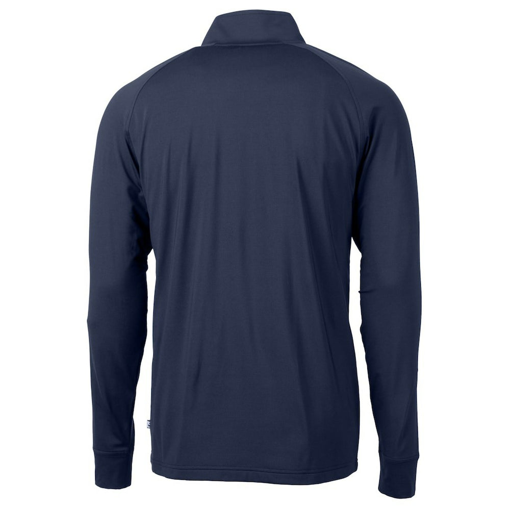 NFL Chicago Bears Cutter & Buck Helmet Adapt Eco Knit Stretch Recycled Quarter-Zip Pullover Top
