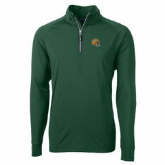 NFL Green Bay Packers Cutter & Buck Helmet Adapt Eco Knit Stretch Recycled Quarter-Zip Pullover Top