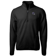NFL Minnesota Vikings Cutter & Buck Helmet Cascade Eco Sherpa Fleece Quarter-Zip Pullover Jacket