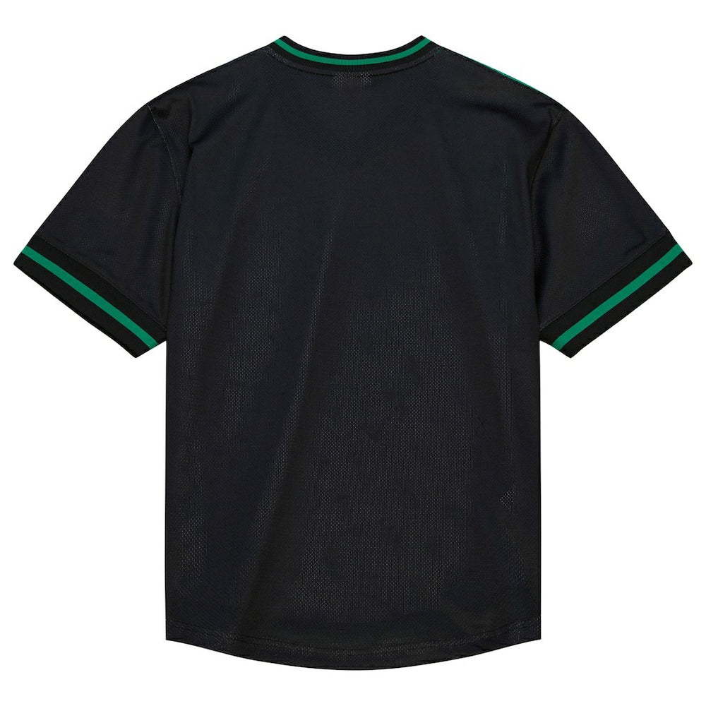 Boston Celtics Jumbotron 3.0 Mesh V-Neck T-Shirt - Kelly Green | Mitchell & Ness online