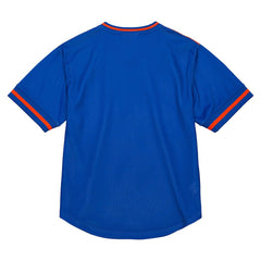 New York Knicks Jumbotron 3.0 Mesh V-Neck T-Shirt - Orange | Mitchell & Ness shop