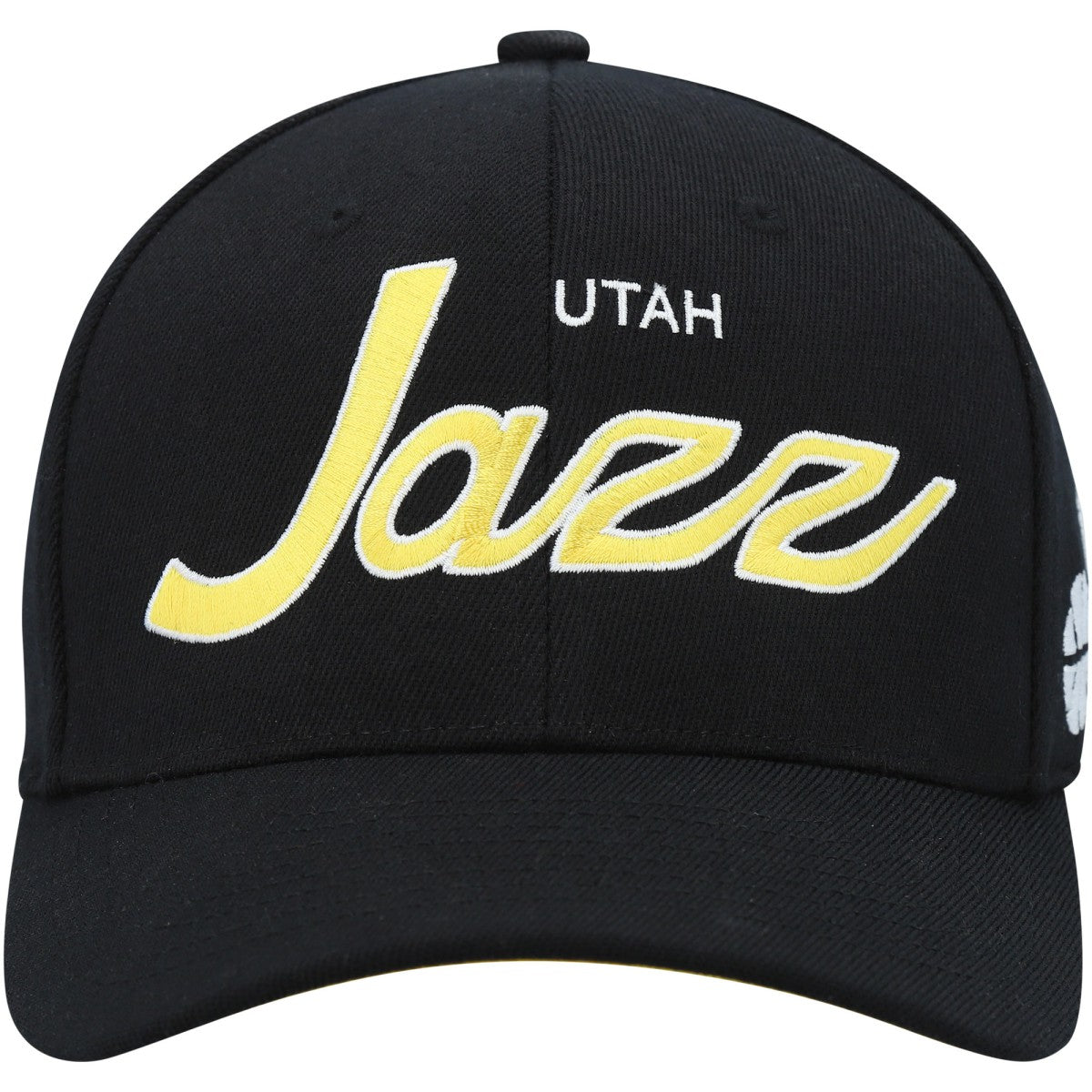 Utah Jazz MVP Team Script 2.0 Stretch Snapback Hat - Black | Mitchell & Ness outlet