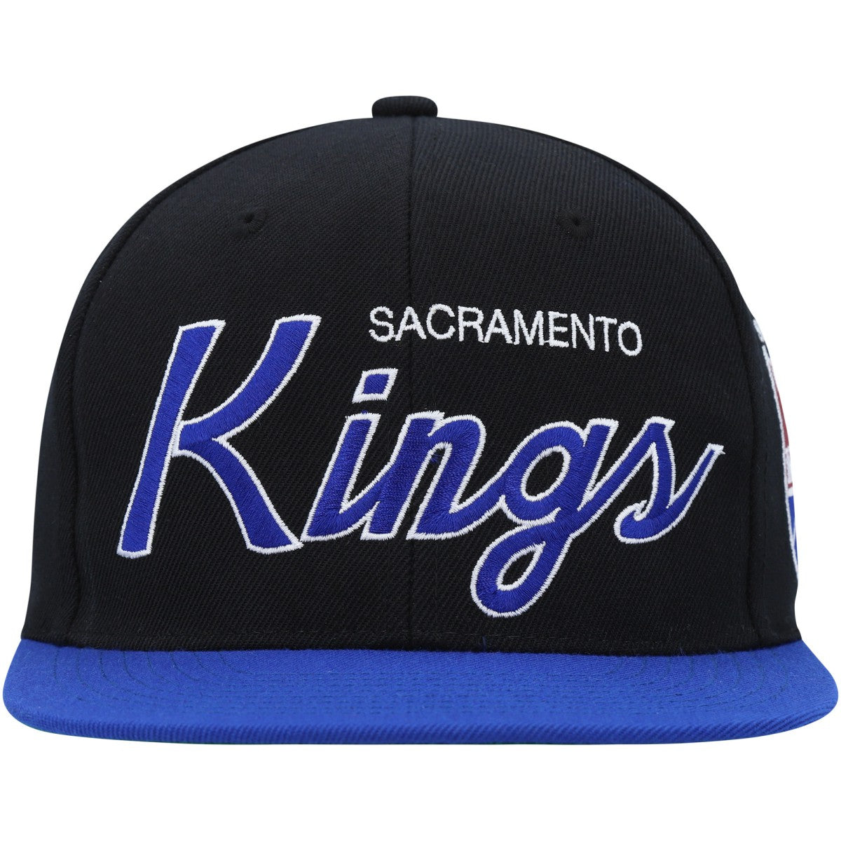 Sacramento Kings Hardwood Classics MVP Team Script 2.0 Snapback Hat - Black | Mitchell & Ness cheap