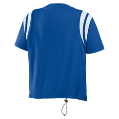 Los Angeles Dodgers WEAR by Erin Andrews Women's Cinched Colorblock T-Shirt - Royal