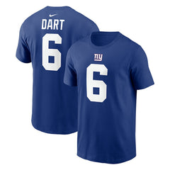 NFL New York Giants Jaxson Dart  Name & Number T-Shirt