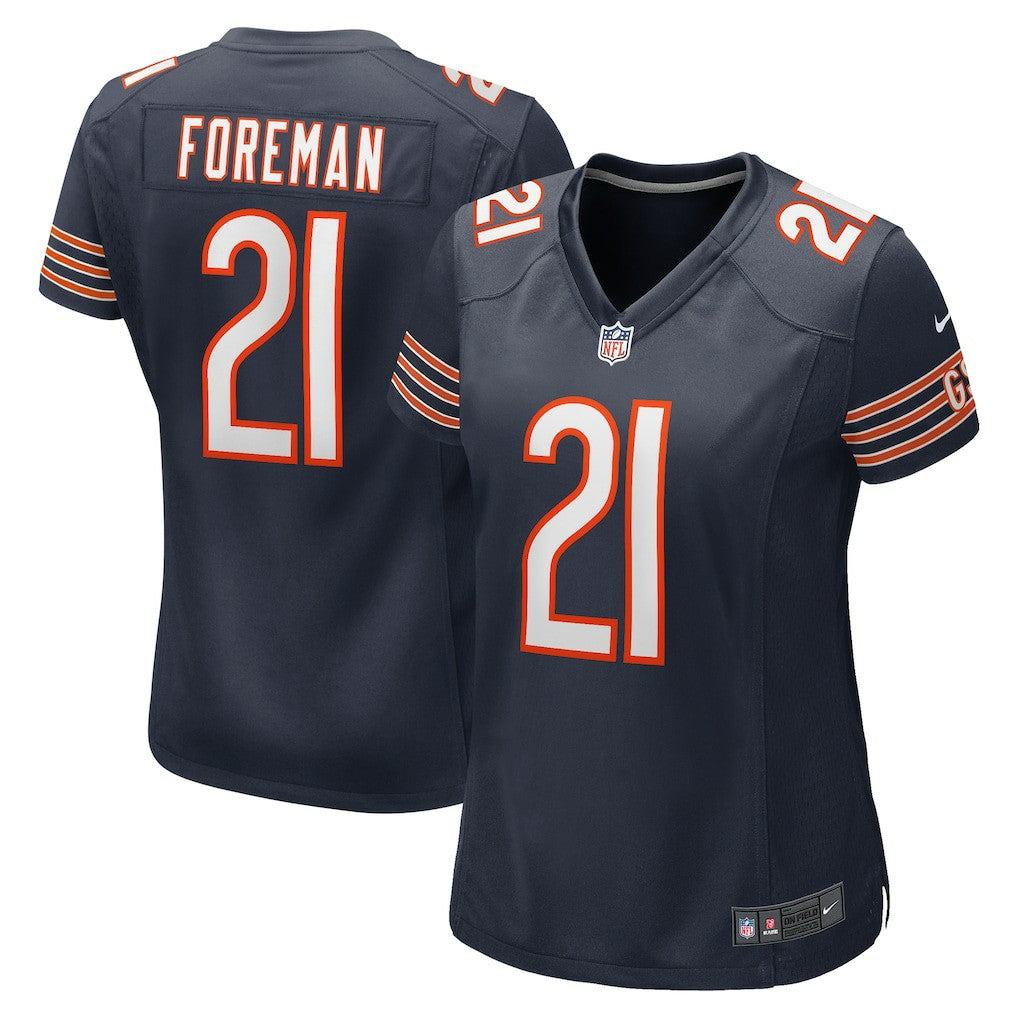 NFL Chicago Bears D'Onta Foreman  Women's Game Jersey