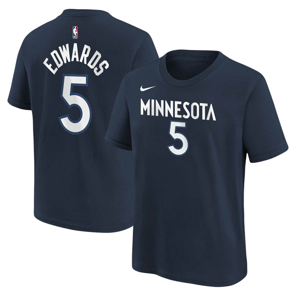 Anthony Edwards Minnesota Timberwolves Youth Icon Name & Number T-Shirt - Navy shop
