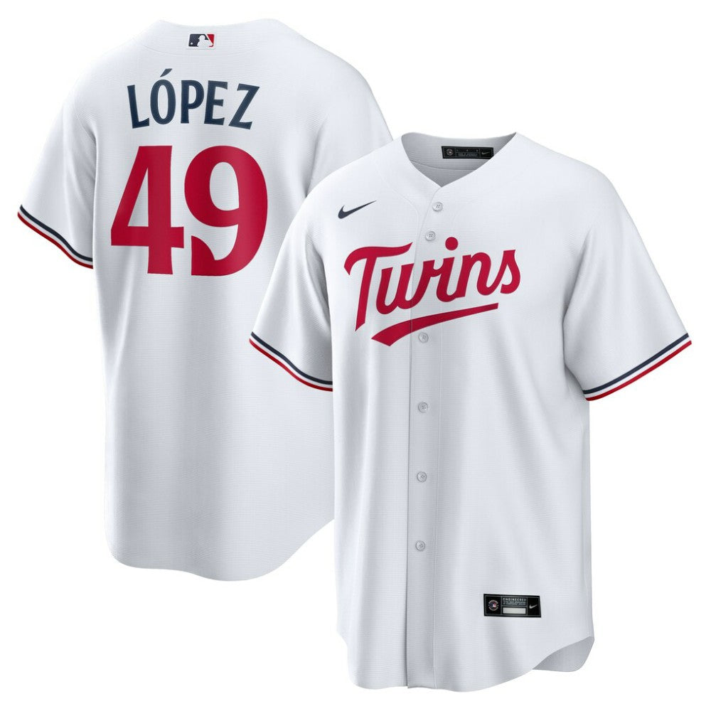 Pablo López Minnesota Twins Home  Replica Player Jersey - White | Nike
