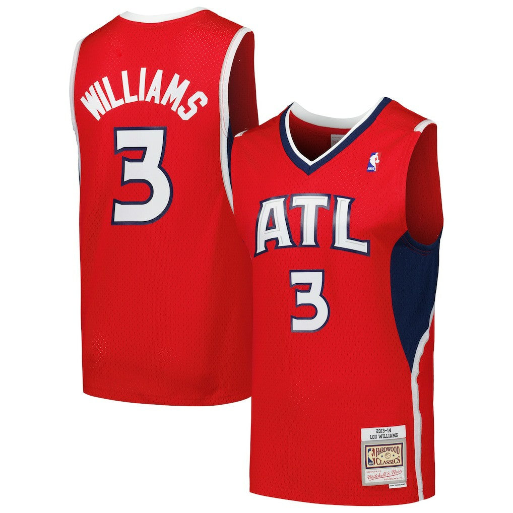 Lou Williams Atlanta Hawks 2013/14 Hardwood Classics Swingman Jersey - Red | Mitchell & Ness for sale