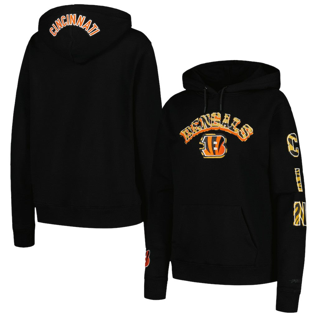 NFL Cincinnati Bengals Pro Standard Women's Animal Print Fleece Pullover Hoodie