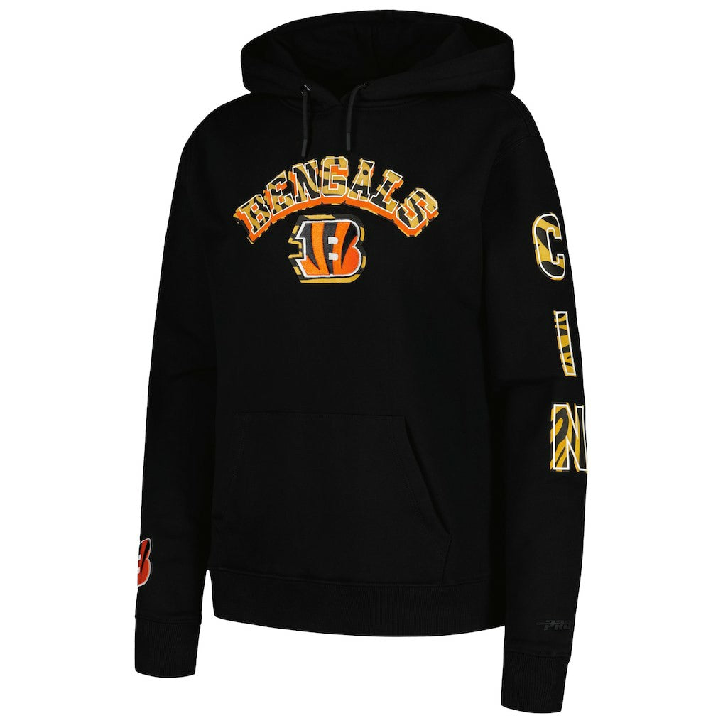 NFL Cincinnati Bengals Pro Standard Women's Animal Print Fleece Pullover Hoodie