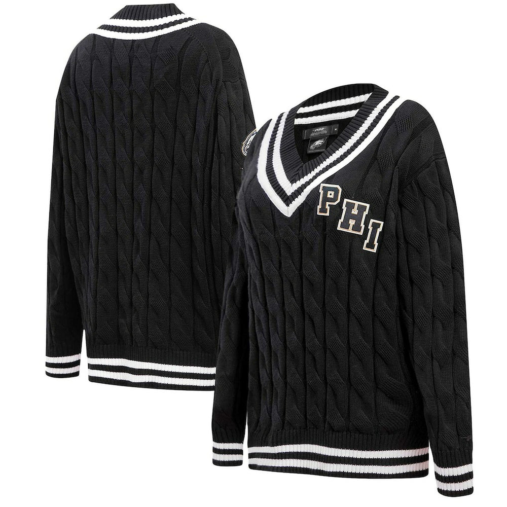 NFL Philadelphia Eagles Pro Standard Women's Prep V-Neck Pullover Sweater