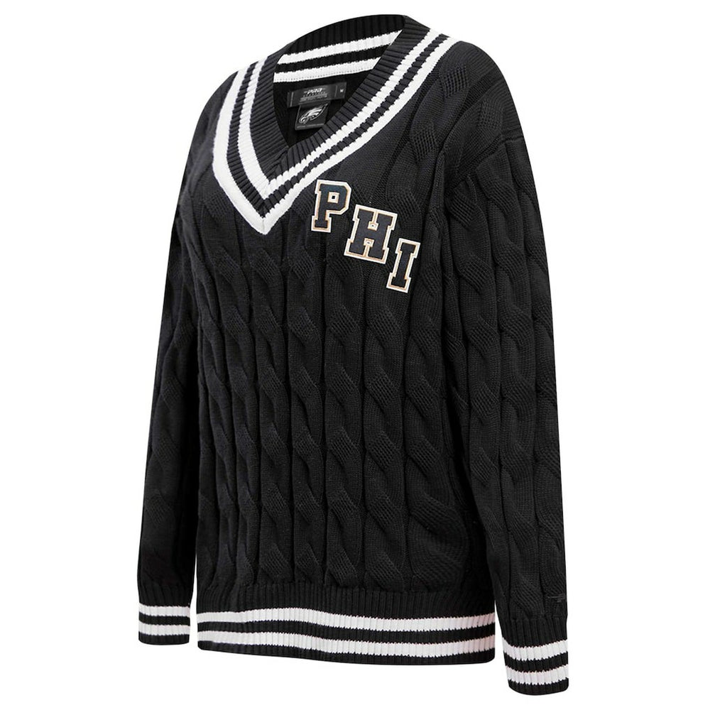 NFL Philadelphia Eagles Pro Standard Women's Prep V-Neck Pullover Sweater