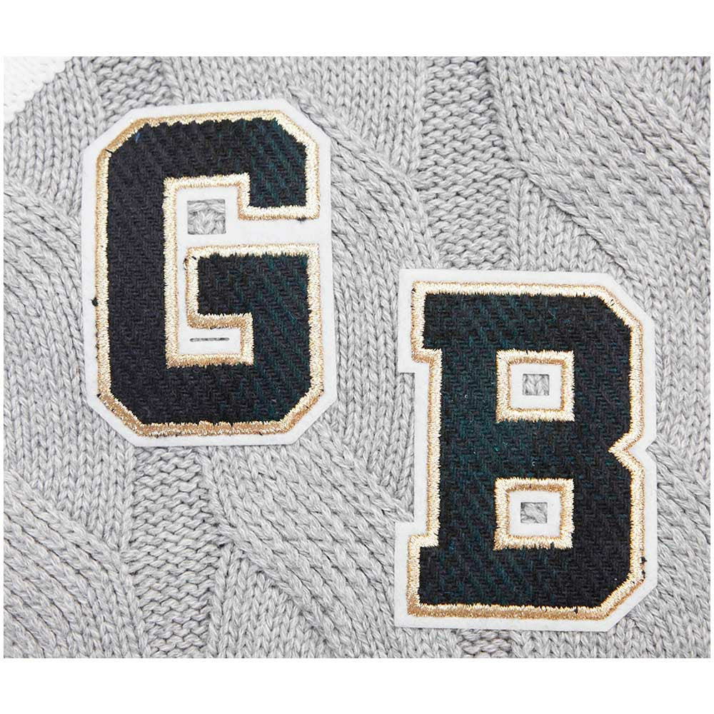 NFL Green Bay Packers Pro Standard Women's Prep V-Neck Pullover Sweater