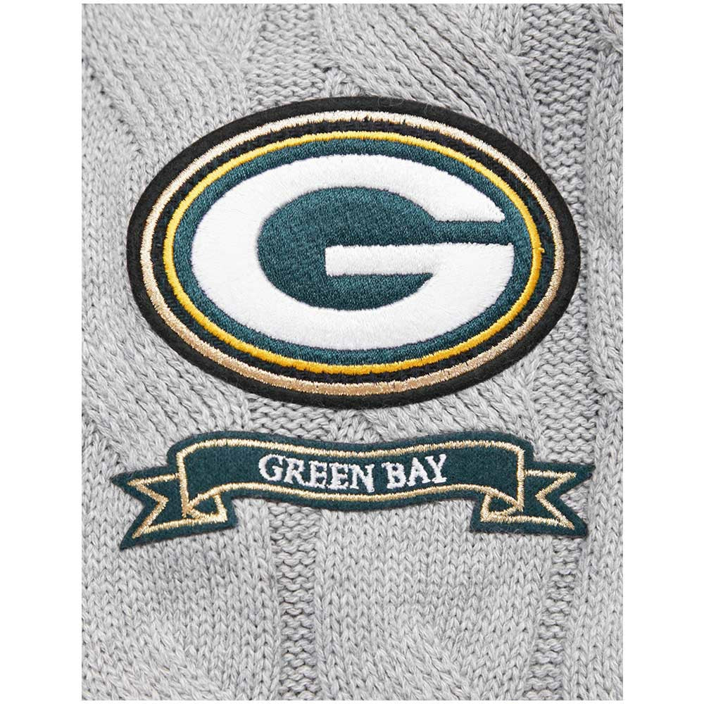 NFL Green Bay Packers Pro Standard Women's Prep V-Neck Pullover Sweater