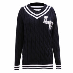 NFL Las Vegas Raiders Pro Standard Women's Prep V-Neck Pullover Sweater