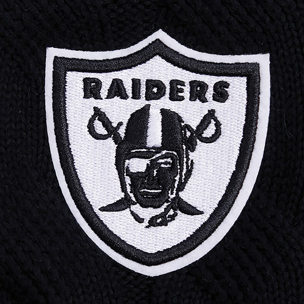 NFL Las Vegas Raiders Pro Standard Women's Prep V-Neck Pullover Sweater